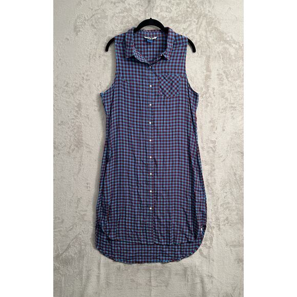 Kavu Brighton Plaid Dress Size L Granola Travel Van Life Naturecore Farmcore - Picture 1 of 4